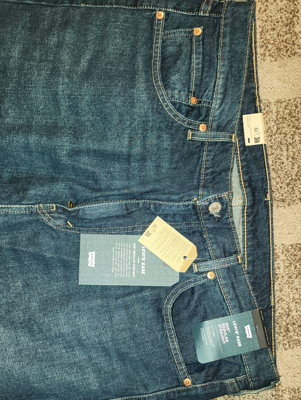 Levi's Indigo Blue Denim Jeans with Copper Rivets